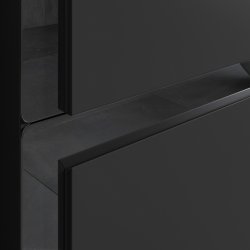 Ajax Brocklesby 615mm Matt Black Wall Hung Vanity Unit with Thin Edge Basin