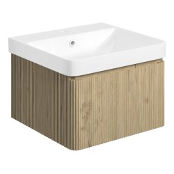 Ajax Torrington 500mm Textured Oak Wall Hung Vanity Unit