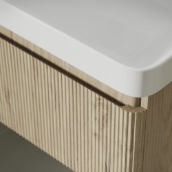 Ajax Torrington 500mm Textured Oak Wall Hung Vanity Unit