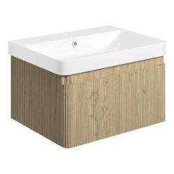 Ajax Torrington 605mm Textured Oak Wall Hung Vanity Unit