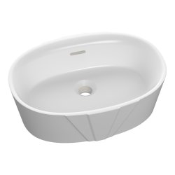 Ajax Roxby White Resin Countertop Basin