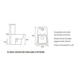 Ajax Appleby Close Coupled WC with Soft Close Seat