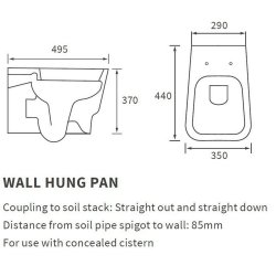 Ajax Appleby Wall Hung WC with Soft Close Seat