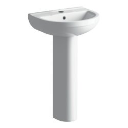 Ajax Limber 500mm 1TH Basin and Full Pedestal