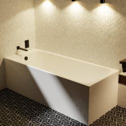 Ajax Scampton 1700 x 700mm Round Thin Edge Single Ended Bath