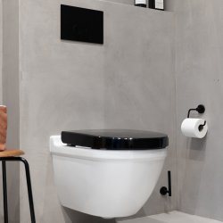 Smedbo Home Black Toilet Roll Holder