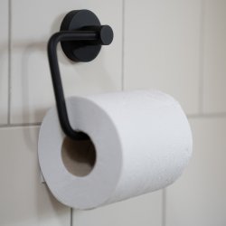 Smedbo Home Black Toilet Roll Holder