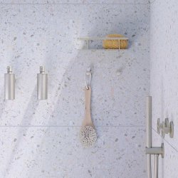 Smedbo Home Brushed Nickel Multi Purpose Hook Pair
