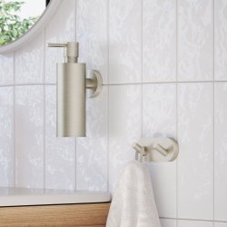 Smedbo Home Brushed Nickel Double Towel Hook