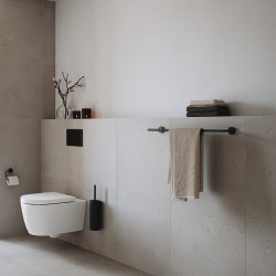 Smedbo Home Black Double Towel Rail