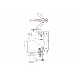 Burlington Chelsea Curved Basin Mixer with Pop Up Waste Burlington Chelsea Curved Basin Mixer with Pop Up Waste Regent Dimensions
