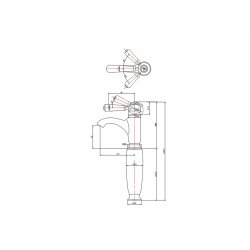 Burlington Chelsea Curved Basin Mixer with Pop Up Waste Burlington Chelsea Curved Basin Mixer with Pop Up Waste Extended Dimensions