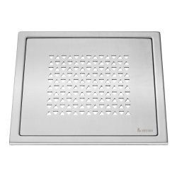 Smedbo Outline Brushed Stainless Steel Floor Grating Triangle Pattern