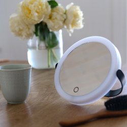 Smedbo Outline Black LED Table Mirror