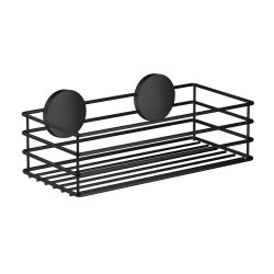 Smedbo Beslagsboden Black Self Adhesive Shower Basket