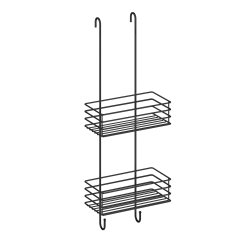 Smedbo Beslagsboden Black Round Hanging Double Shower Basket