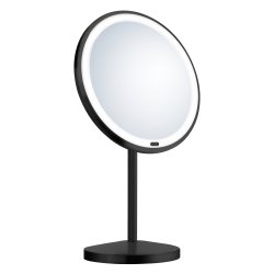 Smedbo Beslagsboden Black Freestanding LED Makeup Mirror