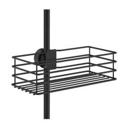 Smedbo Beslagsboden Black Shower Riser Rail Shower Basket