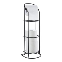 Smedbo Beslagsboden Black Freestanding Toilet Roll Holder Stand
