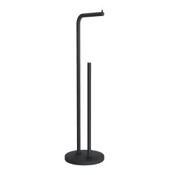 Smedbo Beslagsboden Black Freestanding Toilet Roll Holder
