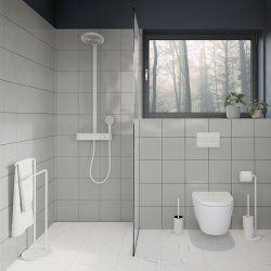 Smedbo Beslagsboden White Freestanding Toilet Roll Holder