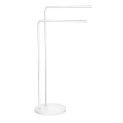 Smedbo Beslagsboden White Freestanding Double Towel Rail