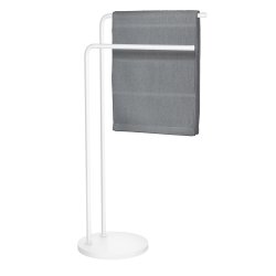Smedbo Beslagsboden White Freestanding Double Towel Rail