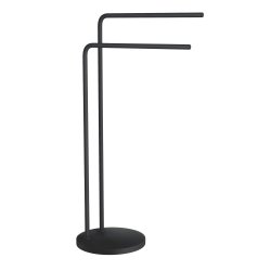 Smedbo Beslagsboden Black Freestanding Double Towel Rail