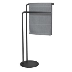 Smedbo Beslagsboden Black Freestanding Double Towel Rail