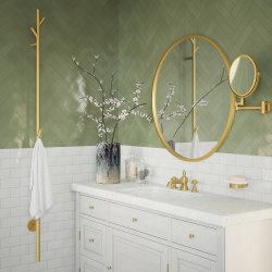 Smedbo Dry Brushed Brass Electrical Tree Towel Warmer