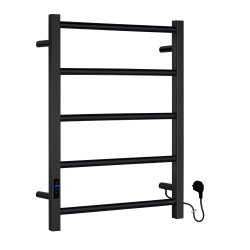 Smedbo Dry Black Electrical Compact Ladder Towel Warmer