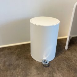 Smedbo Outline Lite Matt White 6L Soft Close Pedal Bin
