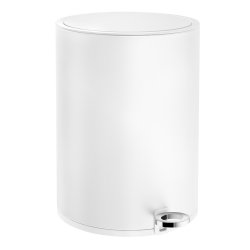 Smedbo Outline Lite Matt White 6L Soft Close Pedal Bin