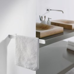 Smedbo Outline Chrome Single Towel Rail