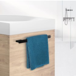Smedbo Outline Black Cabinet Towel Bar