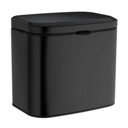 Smedbo Outline Lite Matt Black Wall Mounted 3L Soft Close Bin