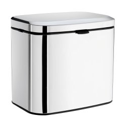 Smedbo Outline Lite Polished Stainless Steel Wall Mounted 3L Soft Close Bin