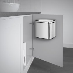 Smedbo Outline Lite Polished Stainless Steel Wall Mounted 3L Soft Close Bin