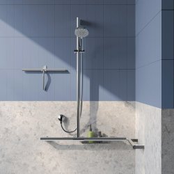 Smedbo Living Concept Chrome Shower Bar