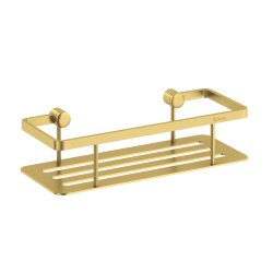 Smedbo Sideline Brushed Brass 250 x 103mm Soap Basket