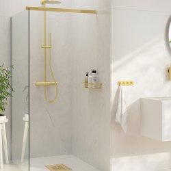 Smedbo Sideline Brushed Brass 250 x 103mm Soap Basket