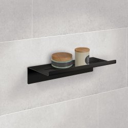 Smedbo Sideline Black Self Adhesive Shower Shelf