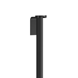 Smedbo Sideline Black Floor Squeegee with Self Adhesive Hook