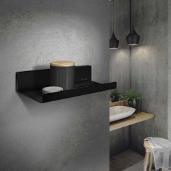 Smedbo Sideline Black Shower Shelf