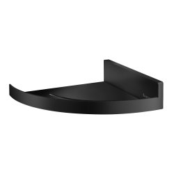 Smedbo Sideline Black Corner Shower Shelf