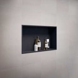 Smedbo Sideline Black 600 x 300mm Bathroom Wall Niche
