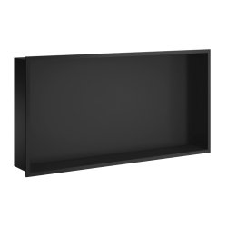 Smedbo Sideline Black 600 x 300mm Bathroom Wall Niche