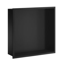 Smedbo Sideline Black 300 x 300mm Bathroom Wall Niche