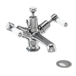 Burlington Kensington Chrome Basin Mixer with Pop Up Waste