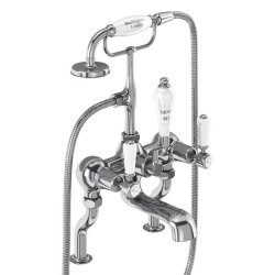 Burlington Kensington Chrome Deck Mounted Bath Shower Mixer